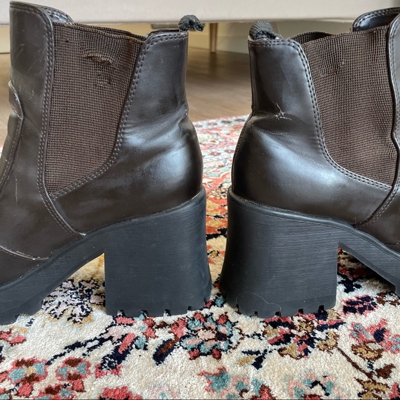 chunky vintage platform boots 2000s brown 8.5 Classified - Picture 5 of 6